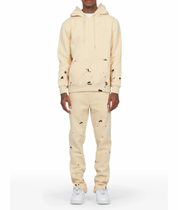 Ensemble de survêtement à carreaux pour homme, tenue de sport deux pièces, ensemble de survêtement tendance pour homme, ensemble de survêtement décontracté streetwear - Product Image 1