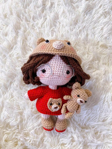 Muñeca de Ganchillo para Bebé con Mascota, Hecha a Mano con Hilo de Algodón, Éxito de Ventas para Navidad - Product Image 6
