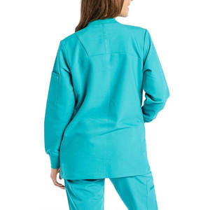 Blouse médicale unisexe en polyester, veste d'hôpital zippée - Product Image 5