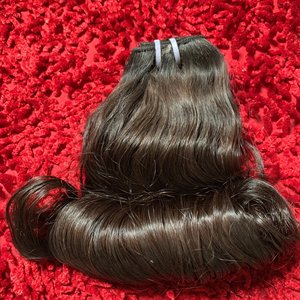 Nouveau Style Double Dessiné Vierge Cheveux Bruts Bundle VietNam Pixie Bouclés Armure Fumi rebondissant Haute Qualité Cheveux Humains - Product Image 2