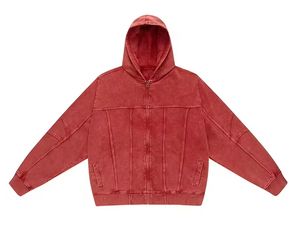 Ensemble de survêtement unisexe à capuche teint par immersion, couleur personnalisée, en coton, coupe décontractée ample, longueur intégrale avec poches latérales et cordon de serrage - Product Image 6