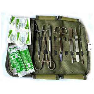 Kit Quirúrgico de Campo de Emergencia - Instrumentos Médicos Manuales de Acero, Duraderos y Reutilizables, Certificación CE, Kit Táctico para Médicos - Product Image 1