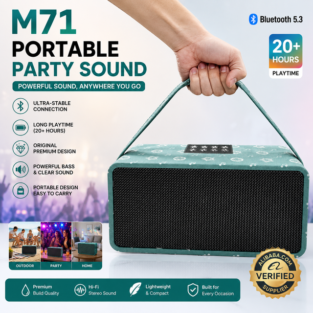 M71 Wireless Retro Speaker Vintage Style Wireless Audio Speaker Premium Living Home Audio for Home Decor Gift OEM Manufacturer