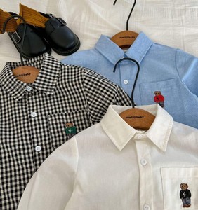 Chemise en tricot 100% coton à manches longues et col rond pour garçons, motif rayé imprimé, séchage rapide et respirante, écologique - Product Image 6