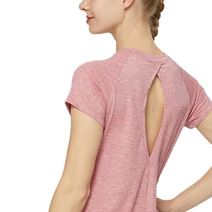 Camisetas de Mujer al por Mayor, Color Sólido, Hechas a Medida, Venta Directa de Fábrica, Camisetas de Poliéster para Mujer en Grandes Cantidades - Product Image 5