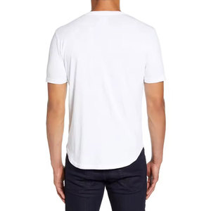 Camisetas de manga corta 100% algodón estampadas para hombre, cuello en V, ajuste holgado, transpirables y ligeras. - Product Image 2