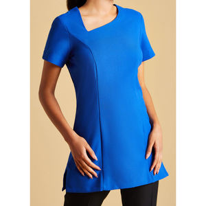 Vente en gros d'uniformes de salon de beauté personnalisés, tunique 2 pièces, uniforme d'esthéticienne, uniforme de salon de manucure, uniforme de spa pour femmes - Product Image 4