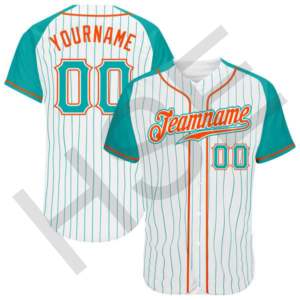 เสื้อเบสบอลลายทางสำหรับผู้หญิงแบบสั่งทำพิเศษ - Product Image 4