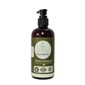 Huile Médicinale Ayurvédique Classique Chamakkatt Pinda Thailam 300ml pour Application Corporelle Soulage les Douleurs Articulaires Inflammatoires - Product Image 1