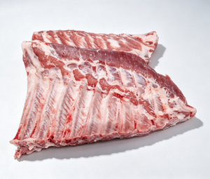 Costillas de Cerdo Congeladas IQF de Alta Calidad, 80/20, Corte de Costillas de Carcasa, Grado A, Envasadas al Vacío, 25 kg - Product Image 1