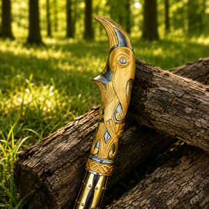 Hache Leviathan de Kratos, en acier forgé, manche en bois de rose, pour bricolage, cadeau pour garçons d'honneur, homme, mari, papa, anniversaire - Product Image 2