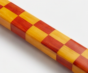 Juego de cucharas de servir de madera con mango a cuadros y cabeza de cuerno retro, de cuerno natural pulido, apto para alimentos, ideal para fiestas, ensaladas y bodas. - Product Image 3