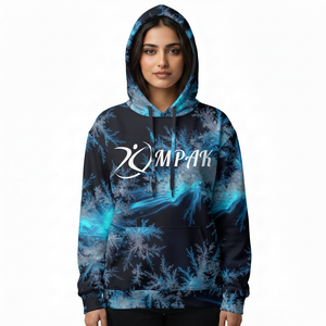 เสื้อฮู้ดดี้โอเวอร์ไซส์สไตล์สตรีทแวร์สำหรับฤดูหนาว  งานพิมพ์ลายแบบซับลิเมชั่นคุณภาพสูงและลายปัก  สำหรับแบรนด์แฟชั่นไลฟ์สไตล์ - Product Image 1