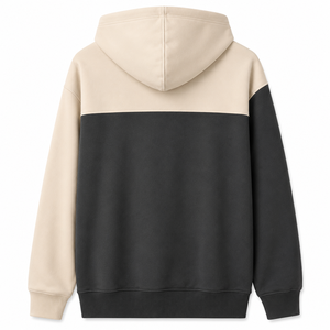 Warpro <b>Men's</b> Color Block Hoodie Regular Fit Casual Hooded Sweatshirt Front Logo Print Polyester Cotton FRENCH TERRY Autumn Wear - Product Image 2