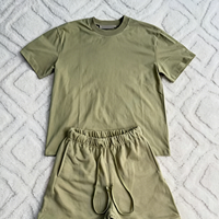 Ensemble T-shirt et Short Oversize Homme en Coton Lourd 280g, Coupe Streetwear Minimaliste, Imprimé 3D Respirant, Luxe 2026
