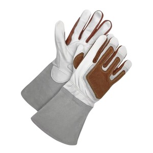 Welding Gloves Soft Cowhide Leather Work Gloves Labor Protection Welding Safety Heat Insulation Wear Resistant Durable Hand - Product Image 1