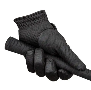 Guantes de Golf para Hombre, Mano Izquierda, Material PU, Fabricante OEM, Logotipo Personalizado, Tela Nano, Negro - Product Image 5