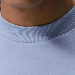 2025 camiseta de gran tamaño con cuello redondo y hombro caído para hombre, diseño de logotipo personalizado, alta calidad, 100% algodón, sólido, pesado, logotipo personalizable - Product Image 5