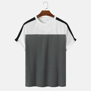 เสื้อยืดคอกลมผ้าคอตตอน/โพลีเอสเตอร์ทรงปกติสำหรับผู้ชาย คุณภาพสูง ผลิตตามสั่ง ขายส่ง น้ำหนัก 180 กรัม แขนสั้น สีพื้น สไตล์ลำลอง - Product Image 1