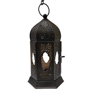 Elegant iron lantern designed for decorative lighting in dining areas entryways gardens and festive <b>table</b> arrangements - Product Image 5