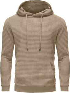 260 Grams Men's Casual Pullover Solid Jacquard Digital Printed Hoodie with Silicone Design for Winter - Product Image 6