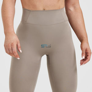 Leggings de Verano Finos de Punto Sólido de Primera Calidad, Más Vendidos, para Mujer, Ropa Deportiva para Gimnasio, Yoga, Transpirables, de Cintura Alta - Product Image 2