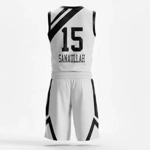<b>Men</b> Sports Basketball Kit Printed Quick Dry Anti-Bacterial 100% Polyester Jersey and Shorts Training Fitness Wear - Product Image 3