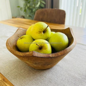 Bol en bois de manguier naturel, qualité supérieure, design élégant fait main, parfait pour servir les aliments, cuisine, table à manger, usage domestique - Product Image 6