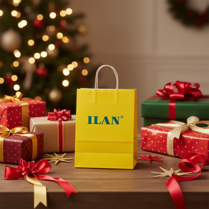 Sacchetto Regalo in Carta 25x12x33.5 Cm Giallo per Confezioni Regalo - Product Image 2