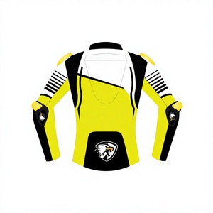 Chaqueta de Motociclismo de Cuero Vacuno Personalizada Unisex con Armadura de Nivel 2 CE |   Chaqueta Protectora Deportiva Hecha a Medida - Product Image 2