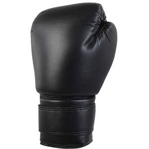 New Custom Logo High Quality Breathable Black <b>Hook</b> Loop Boxing Gloves Unisex Cowhide Leather Polyester Stylish Design Outdoor - Product Image 2
