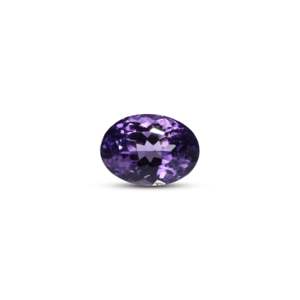 Loose Amethyst Gemstone 10 Carat Oval Emerald Cut for Fine Jewelry - Product Image 1