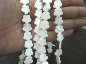 Cuentas de nácar natural en forma de estrella de 12 mm, hebra de 16 pulgadas de largo - Product Image 3