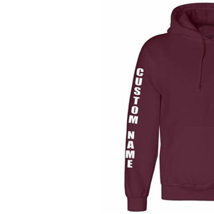 Sudadera con Capucha para Hombre, Impresión Digital con Texto Personalizado, Color Granate, Algodón, Estilo Moderno e Informal - Product Image 5