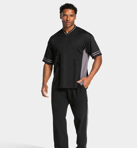 Camiseta deportiva ajustada para hombre, manga corta, para correr, gimnasio, malla elástica de poliéster, secado rápido, diseño personalizado con impresión. - Product Image 3