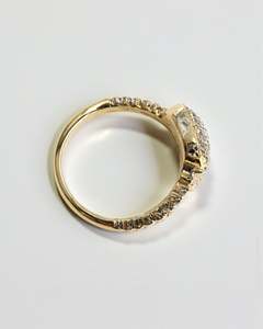 Anillo Serpent Wrap con diamantes cultivados en laboratorio en oro amarillo o blanco macizo de 14k con diamantes cultivados en laboratorio de 0.70ct G SI1+ para compromiso - Product Image 3