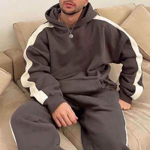 Ensemble deux pièces unisexe écoresponsable avec logo personnalisé, pantalon et haut, taille XL, pour automne-hiver, tenue décontractée et sportive, pour femmes et hommes - Product Image 1