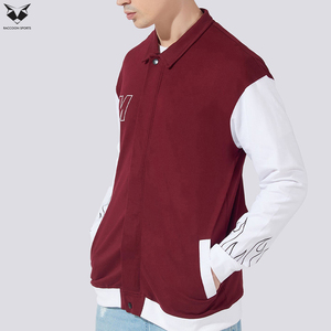 Eco Friendly Custom Varsity <b>Jacket</b> Sustainable Organic Cotton <b>Men</b> Plain Vintage Unisex High Quality Collage Baseball <b>Jacket</b> - Product Image 1