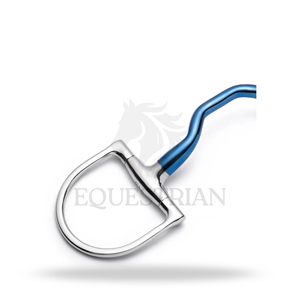 Bocado de caballo Hunter D Ring Low Port Mullen Snaffle, equipo de equitación - Product Image 4