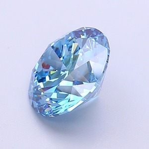 Diamant CVD cultivé en laboratoire, forme ronde, 2,07 carats, bleu vif fantaisie, clarté VVS2, polissage excellent, pierre précieuse brute brillante. - Product Image 3
