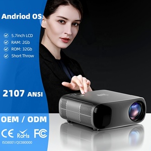 Mini projecteur portable Android AKEY9S 2026, résolution native 1080P, laser 4K, home cinéma, haute luminosité, Smart TV, jeux, football, Netflix, OEM - Product Image 1