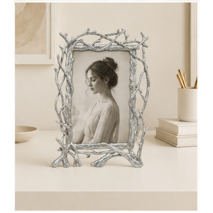 Luxury Silver <b>Twig</b> Photo Frame Custom Cast Metal Branch Picture Frame Tabletop <b>Decorative</b> Zinc Alloy Photo Frame <b>for</b> Home Hotel - Product Image 6
