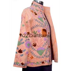 Blouson Bomber Vintage à Motifs Floraux Printemps-Été Multi-Saisons 100% Coton Respirant Séchage Rapide Design Dessiné à la Main Écologique - Product Image 4