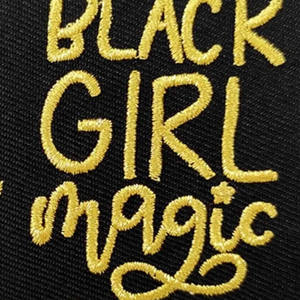 Custom Black Girl Magic Embroidered Iron <b>on</b> <b>Sew</b> <b>on</b> <b>Patch</b> Appliques <b>Patches</b> by MEHMOOD APPARELS - Product Image 4