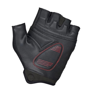 Half Finger Breathable Genuine Leather Gloves Black White Canvas Palm Protection Sport Cycling Fitness <b>Workout</b> - Product Image 2