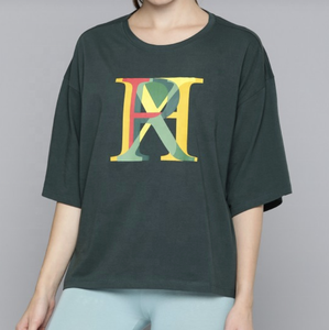 Camiseta de algodón de verano de alta calidad para mujer, de manga corta, holgada, con hombros caídos, estilo streetwear, antiencogimiento - Product Image 4