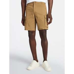 Wholesale Mid Rise Waist Knee Length 100% Cotton OEM Custom Made Logo Anti-Wrinkle Multi Pockets Woven Men's Cargo Shorts - Product Image 2