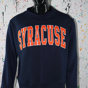 Sweat à capuche sur mesure Finer Threads, 500 GSM, bleu marine, 100% coton, fermeture éclair brodée SYRACUSE, hiver - Product Image 1