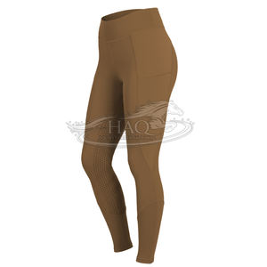 Leggings d'équitation pour femmes Performance Equestrianism avec fentes en silicone et poches – Vêtements d'équitation - Product Image 2