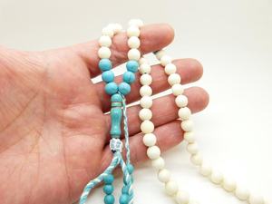 Tasbih de Hueso, Subha, Cuentas de Oración, Misbaha, 99 Cuentas, Ecológico, Hecho a Mano, Arte Moderno, Coleccionable - Product Image 6